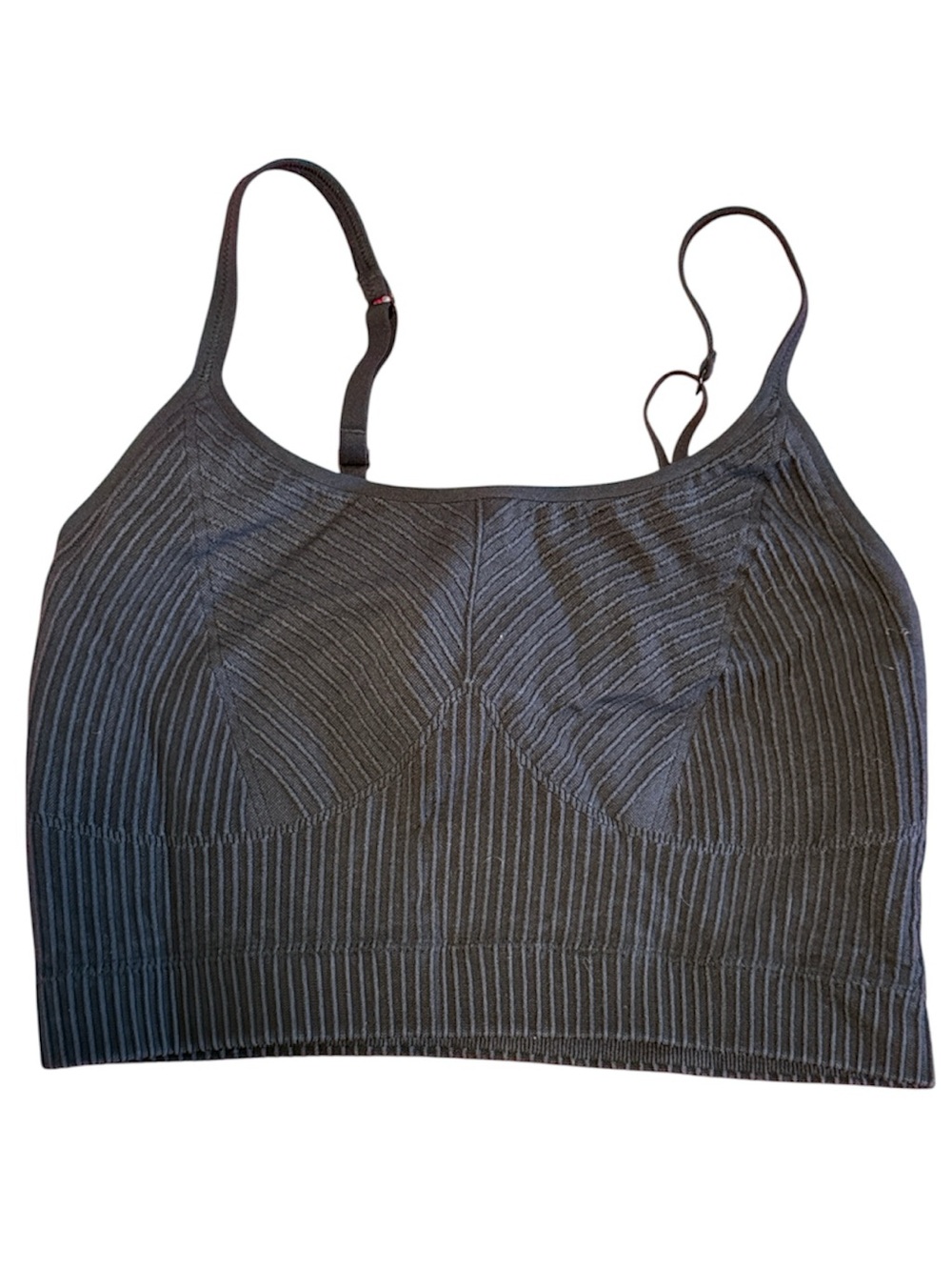 Aerie Dark Grey Ribbed Crop Top / Bralette